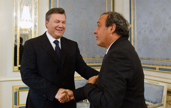 Віктор Янукович та Мішель Платіні