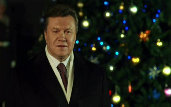 Віктор Янукович, новорічне привітання