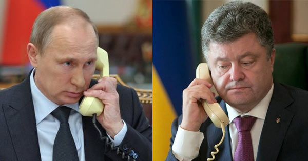 Путін та Порошенко поговорили по телефону
